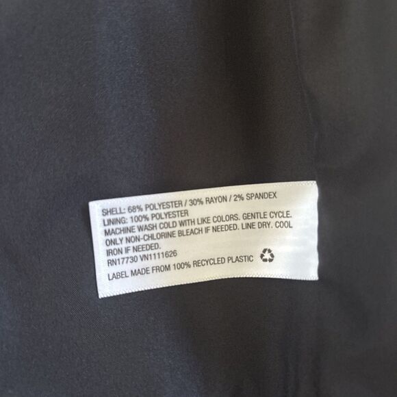 NWT A New Day Long Windowpane Black And Grey One Button Blazer XXL - Picture 10 of 11